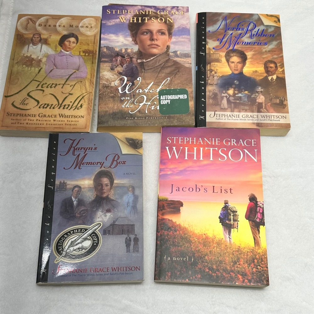 Stephanie Grace Whitson Book Lot 5 Paperback Novel's Historical‎ Religious